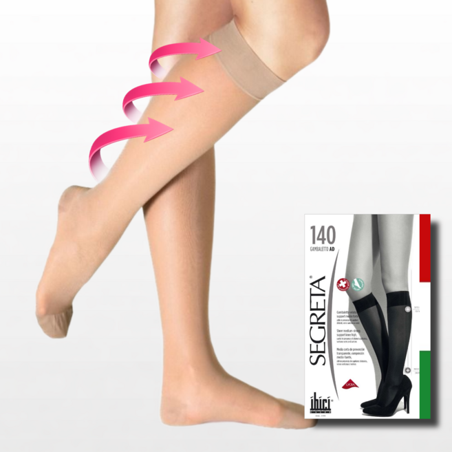 의료용 종아리형 압박스타킹 이태리직수입 여름 얇은 승무원 간호사 하지정맥 발막힘 베이지, 1세트, 종아리/무릎형