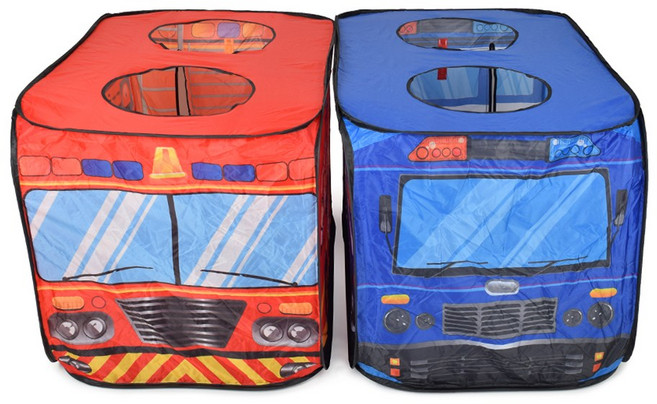 PJR 경찰차 소방차 유아텐트 놀이텐트 놀이공간, 원터치 경찰차, 1개