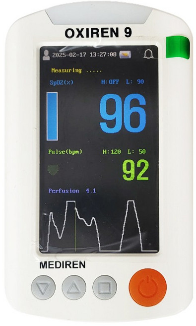 펄스옥시미터 국산 병원용 산소포화도측정기 옥시렌9 spo2 가로세로기능, 1개, 1개입