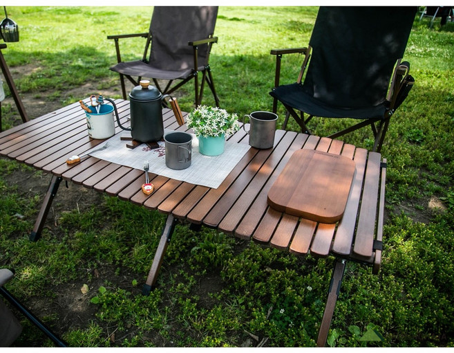 캠핑용좌식테이블 우드롤테이블 테이블 캠핑용품 1000/1200XL