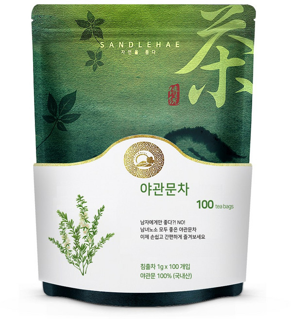 산들해 자연산 야관문차 티백, 1g, 100개, 1개, 1개입