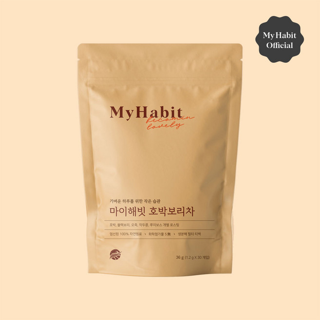 마이해빗 호박보리차, 1개, 30개입, 1.2g