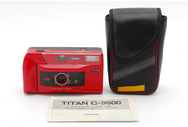 레어 MINT 치논 TITAN C3500 35mm 필름 카메라 케이스 매뉴얼 Chinon