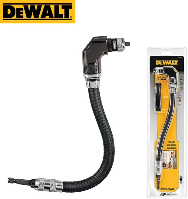 DEWALT DWARAFS-Z 직각 플렉스 샤프트 비트 홀더 유연한 호스 어댑터 엘보 연결 플렉스 샤프트 드릴 부착물, 01 DWARAFS-Z