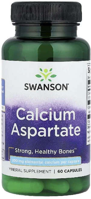 스완슨 칼슘 아스파테이트 Calcium Aspartate 캡슐 60정, 1개 - 쿠팡