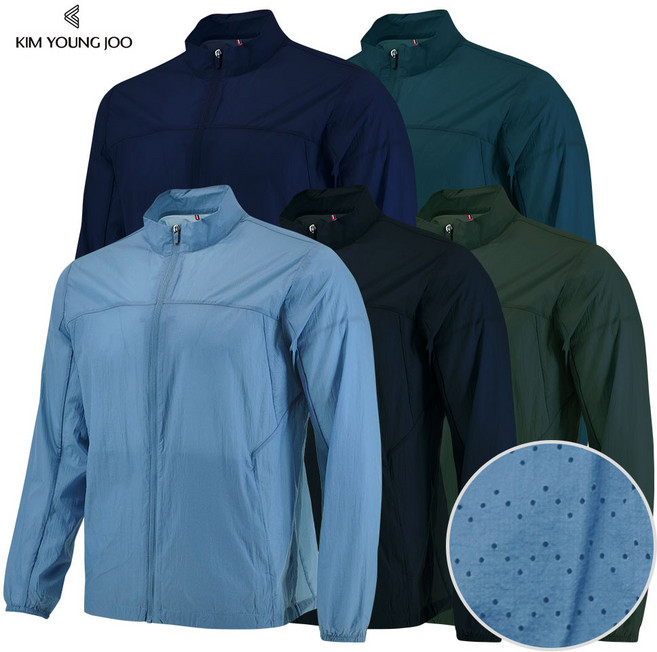 김영주스포츠 남성 봄 여름 뒨드 자켓 메쉬 점퍼 등산 골프 바람막이