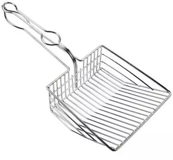 스틸 고양이 화장실삽 똥삽 배변용품 화장실모래삽 배변삽 고양이화장실