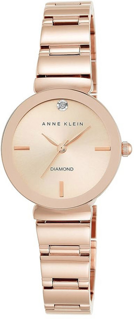 Anne Klein 앤 클라인 여성용 진짜 다이아몬드 다이얼 팔찌 시계