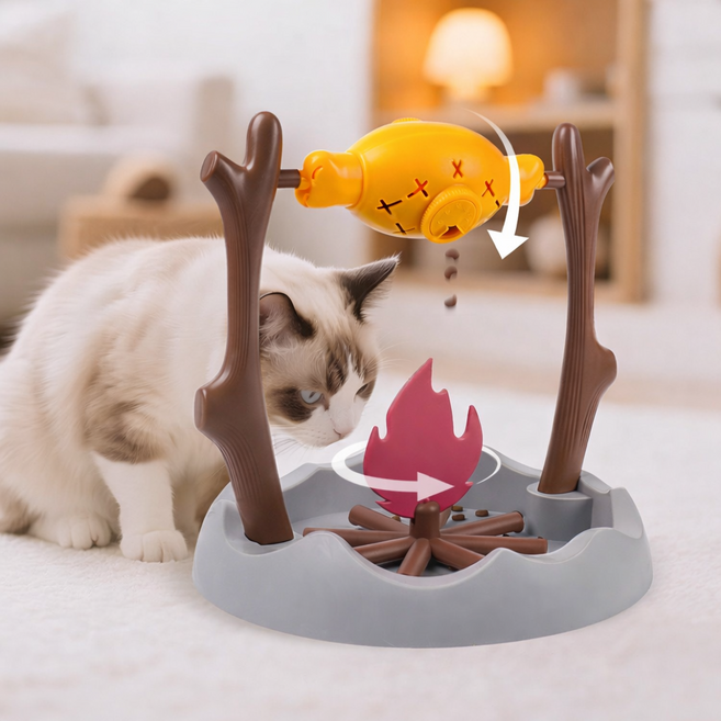 패링치즈 강아지 고양이 장난감 노즈워크, 1개, 바베큐