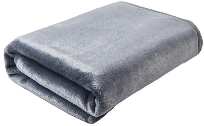 USB 온열 전기담요 물세탁가능 발열 전기요 블랭킷, 100*80cm, 그레이