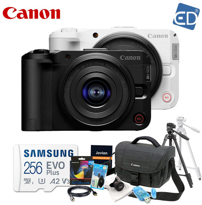 캐논 정품 EOS R50V + 14-30 STM PZ KIT +512GB 패키지 / 브이로그 카메라 /ED, 01 캐논 R50 V(블랙)+14-30킷 패키지