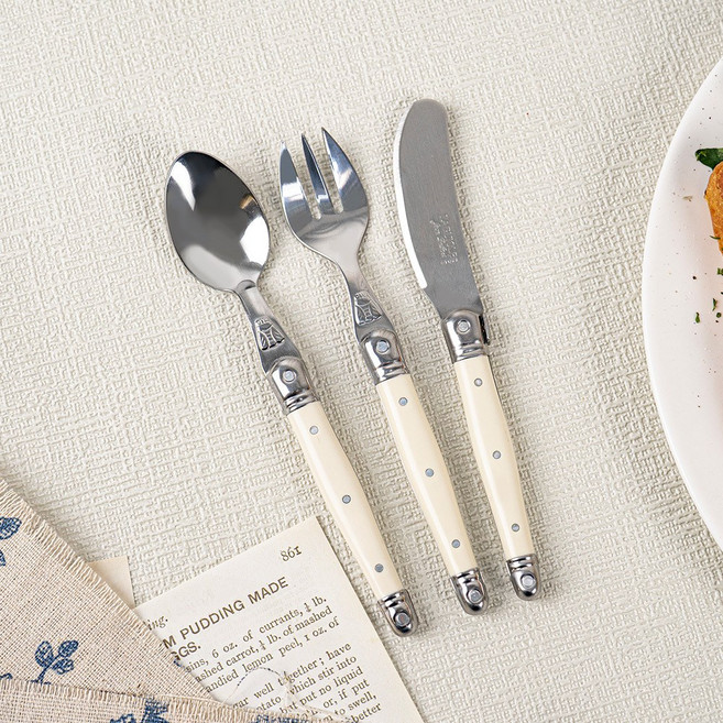 장듀보 라귀올 양식 커트러리 디저트포크 케이크포크 15cm (6 color), 레드