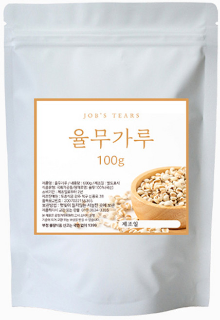 에코스킨 생 율무가루, 100g, 1개