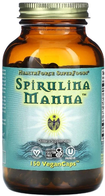 헬스포스슈퍼푸드 스피룰리나 스피루리나 Spirulina 만나 2100mg 베지캡슐 150정, 1개 - 쿠팡