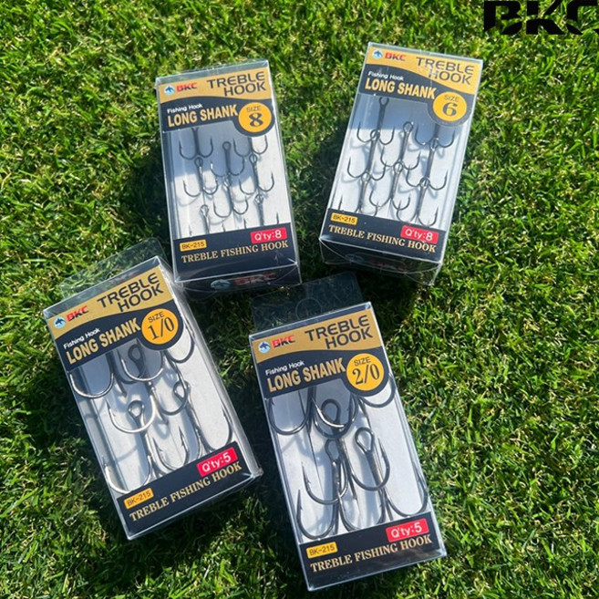 트레블 훅 롱생크 루어낚싯바늘 낚시채비 백경 BK-215, 1개