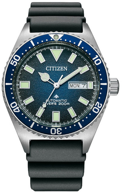 CITIZEN 星辰(NY0129-07L)PROMASTER 新NY012復古多彩 200米潛水機械錶-藍41mm