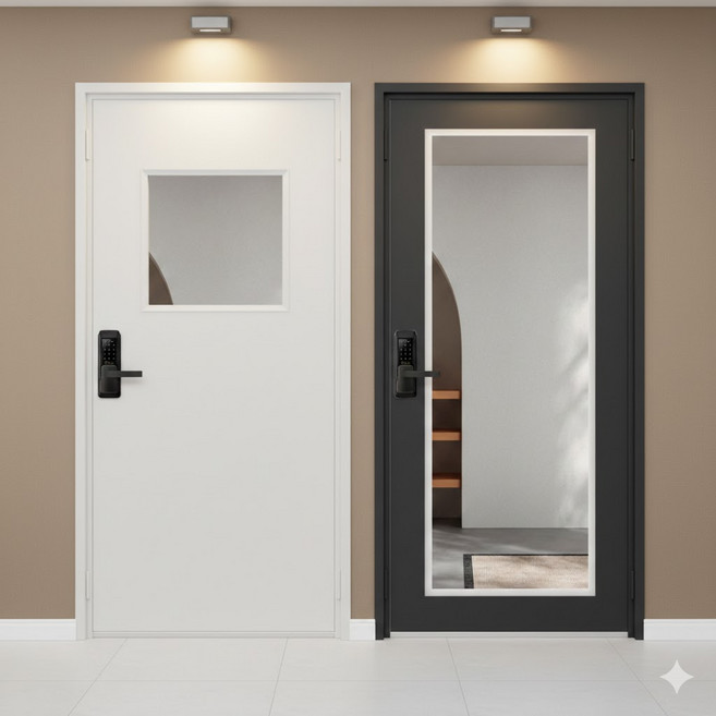 현관문 교체 방화문 시공 문틀제작 (실측의뢰) 유리방화문, 1개