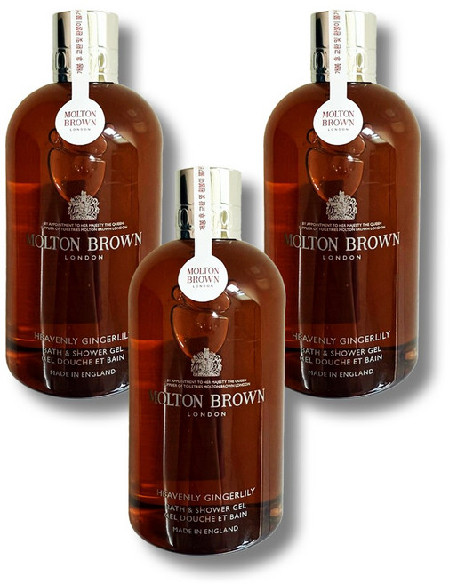 몰튼브라운 헤븐리 진저릴리 배쓰 앤 샤워 젤, 3개, 300ml
