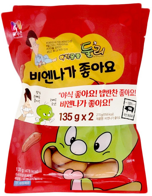 목우촌 비엔나가 좋아요, 135g, 4개