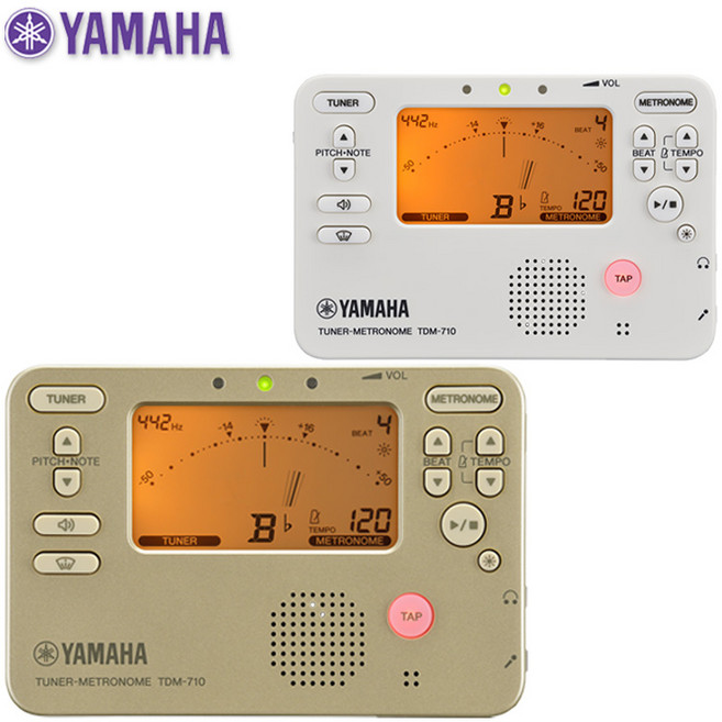 [정품] [2024.05.최신형] 야마하 메트로놈 튜너 복합기 TDM-710 (TDM-700 후속모델), 화이트, 1개