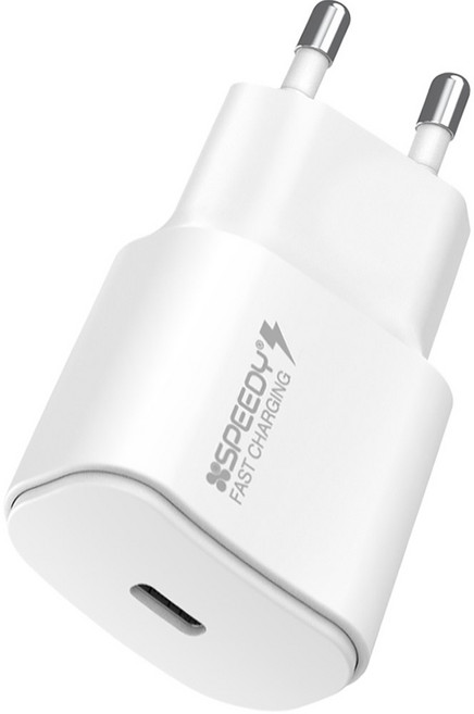 SPEEDY C타입 PD 고속 충전기 18W, 화이트, 1개