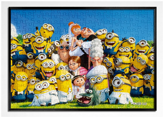 500피스 직소퍼즐 슈퍼배드 미니언즈 결혼식 (액자옵션선택) AL5301, 1개, 퍼즐+알루미늄블랙 직소퍼즐액자포함, 500조각