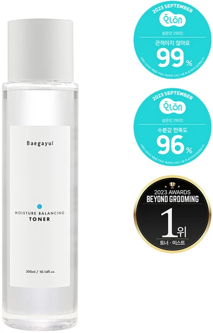 백아율 모이스처 밸런싱 토너 300ml, 1개 - 쿠팡