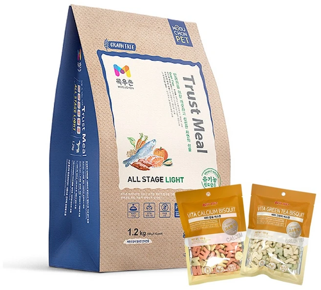 트러스트밀 강아지 전연령 라이트 기능성 사료, 다이어트(체중감소), 1.2kg, 1개 - 쿠팡