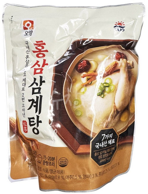 사조 오양 홍삼 삼계탕, 10개, 800g