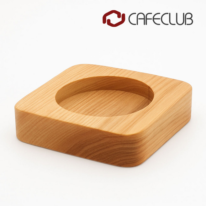 58mm 우드 템퍼 받침대 한국 생산, 1개, 천연목