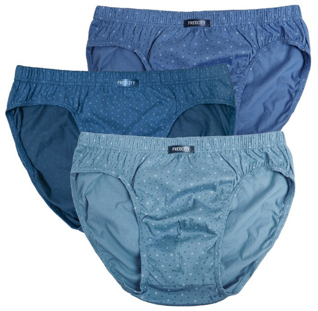 BYC 9101 순면 프리시티 스페셜 빅사이즈 미디 삼각팬티 3종 남성용