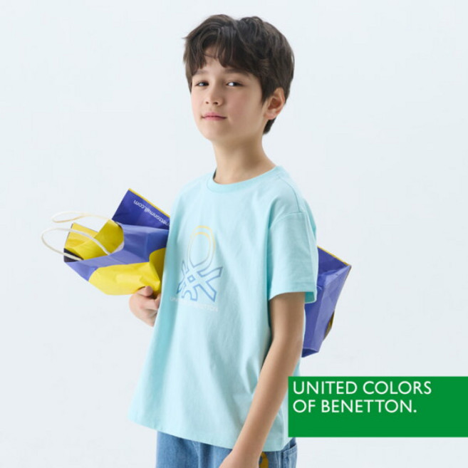 베네통키즈 아동용 반팔 티셔츠 BNKI009 BNKTS5M16T