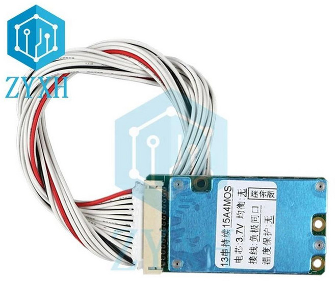 BMS보드BMS 13S 48V 15A 20A 18650 충전 PCB 리튬 배터리 보호 보드 일반 포트/별도 포트 2-in-1 전기 자동