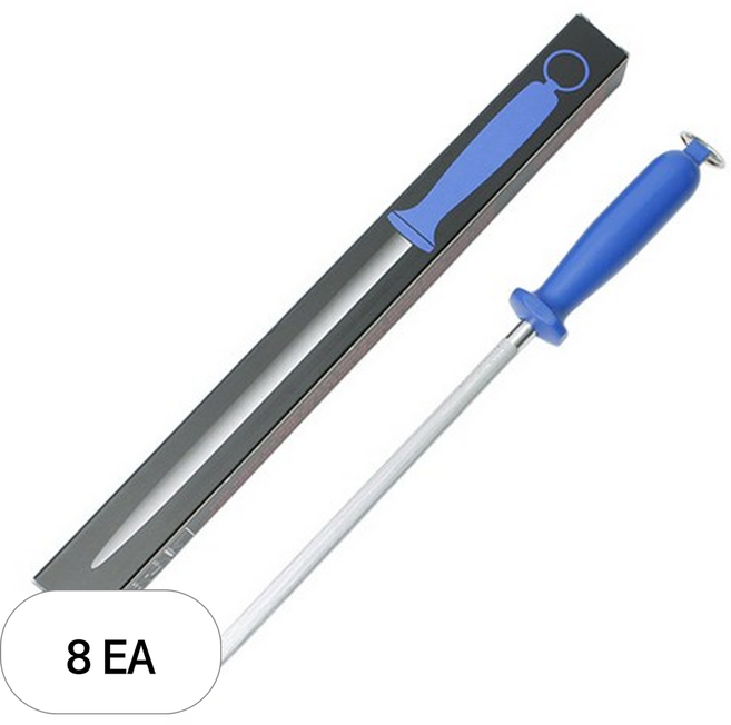 기셀 원형 야스리 스탠다드컷 칼갈이, 블루, 8개