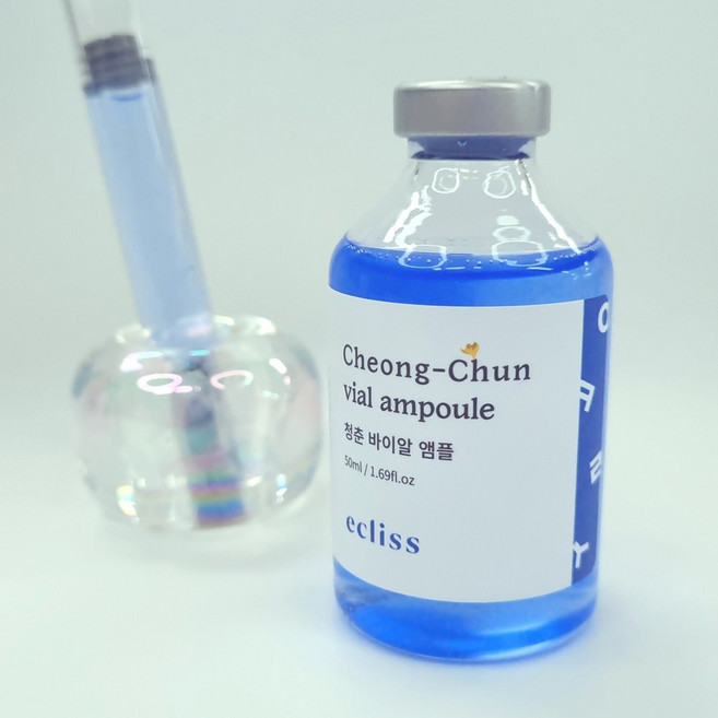 韓國ecliss愛麗絲 藍銅胜肽 原液安瓶 50ml小藍瓶 (高濃度2620ppm) 台灣總代理公司貨, 1個