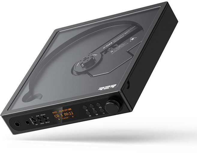 FiiO DM15 R2R 휴대용 HIFI 블루투스 CD 플레이어 4.4 밸런스 트랙 캡처 광섬유 동축 출력, DM15 R2R Black