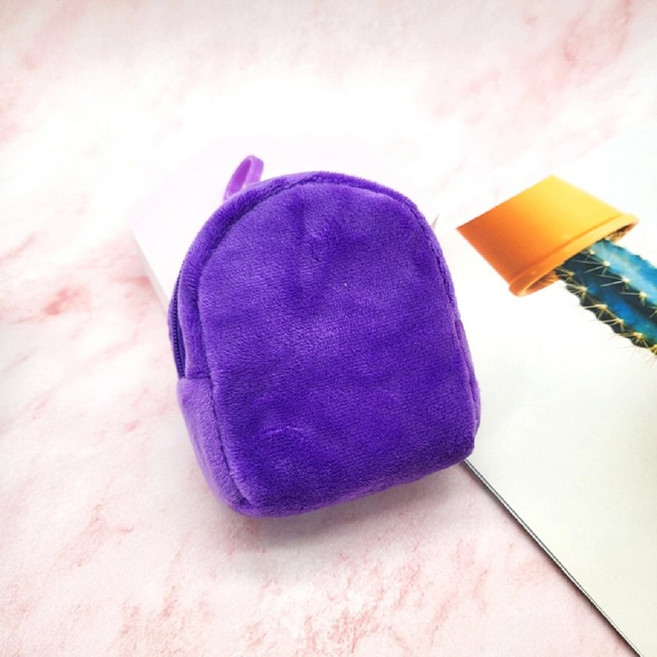 가방 보관 립스틱 미니파우치 보라 소품 이어폰