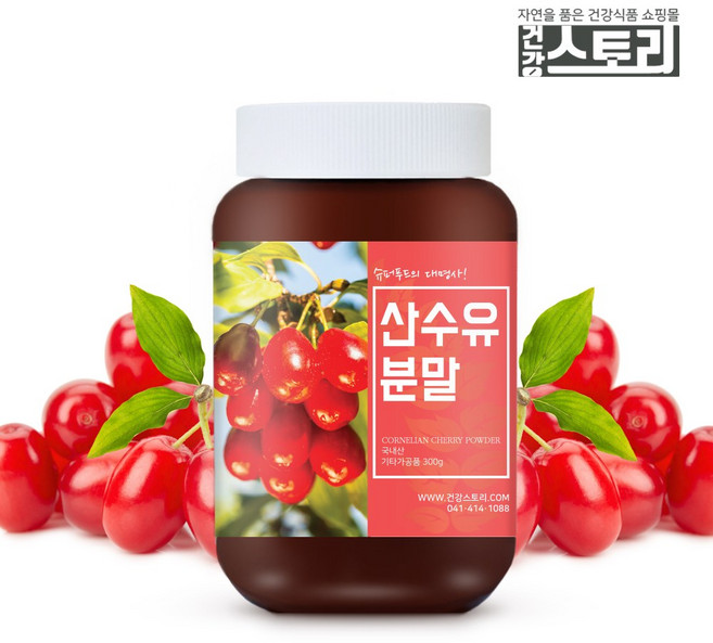 건강스토리 국내산 산수유 가루 300g, 1개