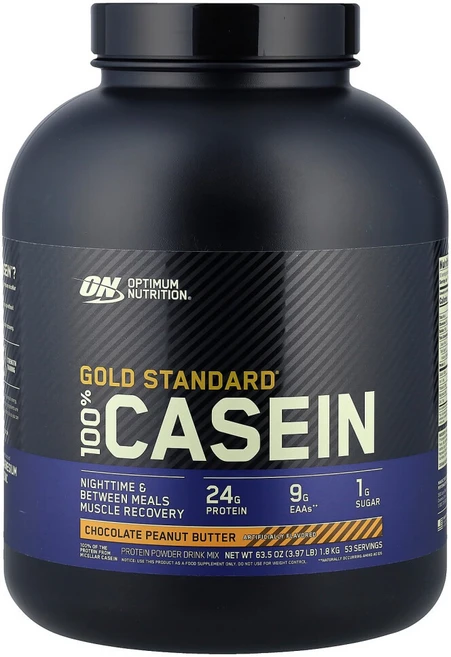 옵티멈뉴트리션 100% 카세인 골드 스탠다드 초콜릿 땅콩 버터 4 파운드 (1818 g), 1.818kg, 1개 - 쿠팡