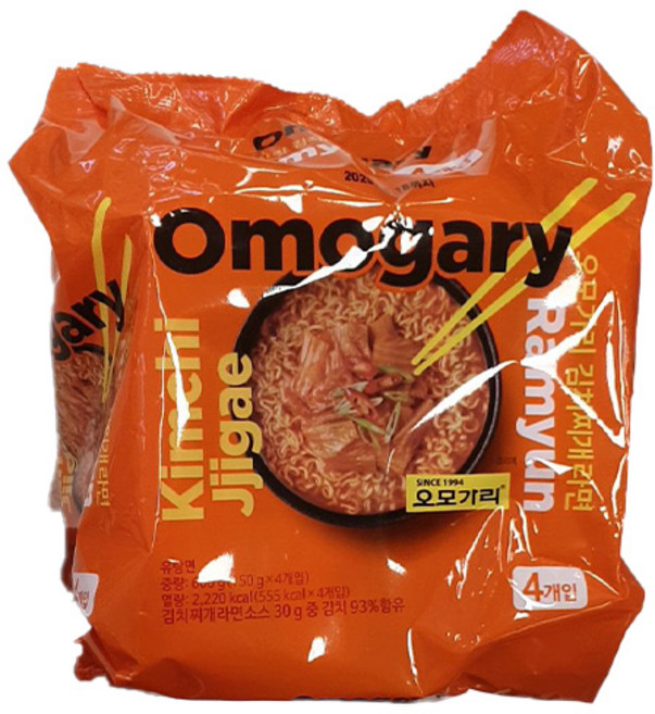 오모가리 김치찌개라면, 4개