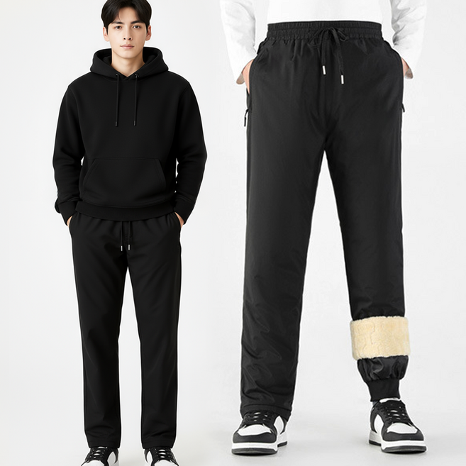 방한바지 남자 겨울 기모 패딩 오토바이 작업복 바지