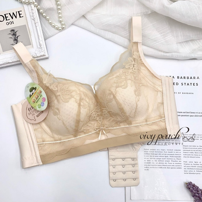 Vivy peach 無鋼圈薄蕾絲內衣 1767, 膚色, 34/75, 1個