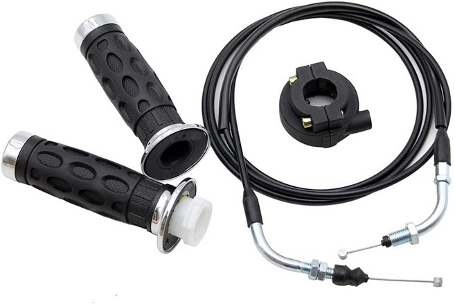 50Cc 80Cc 125Cc 150Cc GY6용 78인치 스쿠터 스로틀 케이블이 포함된 범용 스로틀 트위스트 그립 세트, 보여진 바와 같이, 하나, 1개