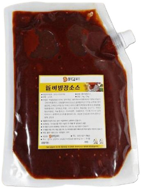 기타 미담푸드 비빔 국수 양념장 골뱅이무침 냉면 비빔장 쫄면 매운 소스 양념장 1k, 1개, 1kg