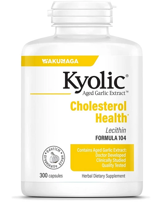 Kyolic Aged Garlic Extract 레시틴 함유 콜레스테롤 포뮬라 104 캡슐 300정, 1개 - 쿠팡