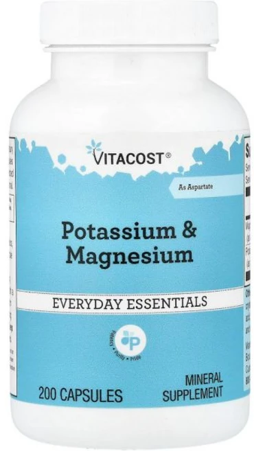 Vitacost Potassium & Magnesium - 200 Capsules, 200 Count (Pack of 1) - 쿠팡