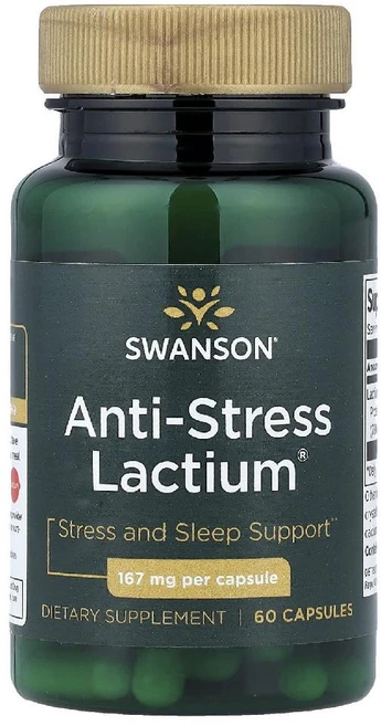 스완슨 안티 스트레스 락티움 Anti Stress Lactium 167mg 캡슐 60정, 1개 - 쿠팡
