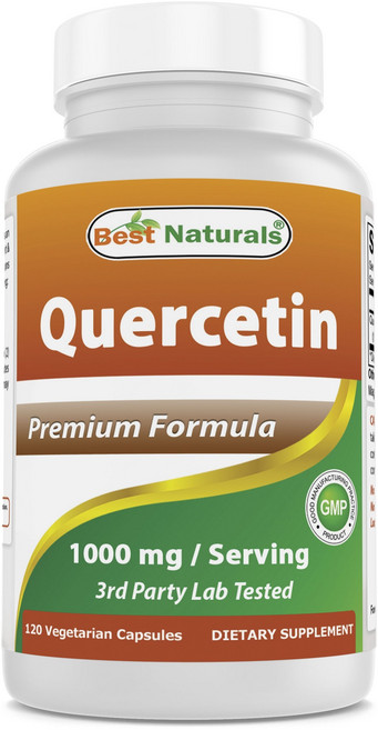 Best Naturals 優質檞皮素植物膠囊 1000mg, 120顆, 1罐