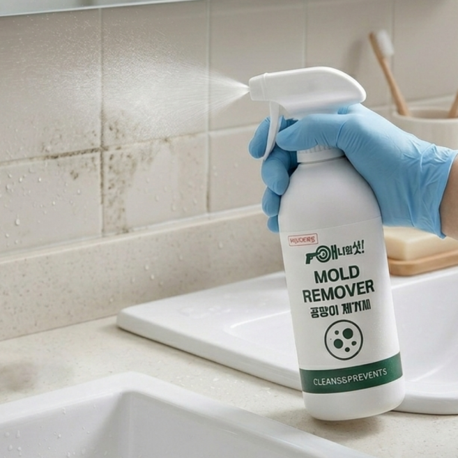 초강력 뿌리는 곰팡이제거제 다목적 벽지 욕실, 2개, 500ml