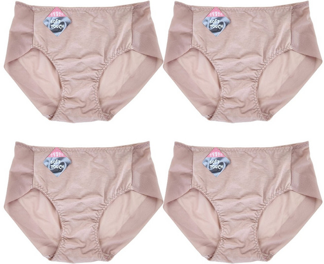 이너라인 여성팬티 노라인 인팅누디팬티 햄팬티 4종세트